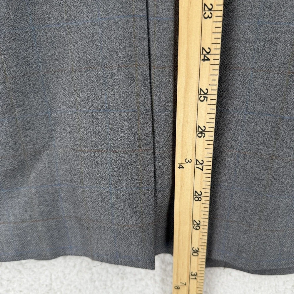 Joseph & Feiss Sport Coat Mens 42 Short Gray‎ Plaid Wool Two Button Notch Lapel